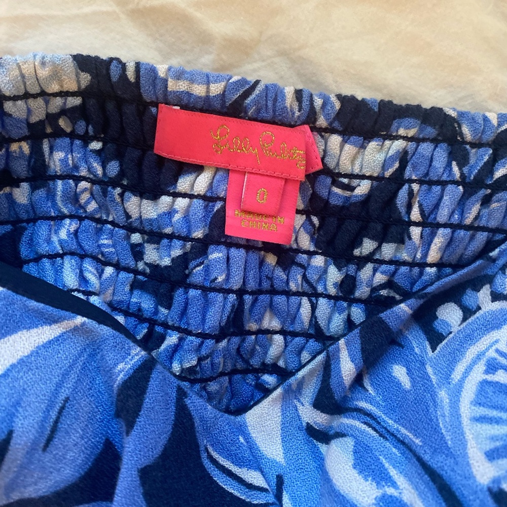 Lilly Pulitzer Ruffle Shoulder Top - Picture 3 of 3